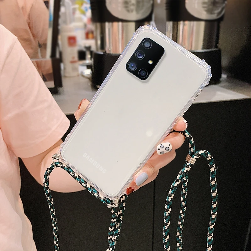 Tian/_xi Funda con Cuerda Compatible con Samsung Galaxy Note 20 Ultra//Note 20 Plus Rose Oro Ajustable Collar Correa de Cuello Cordón Carcasa de Silicona Suave